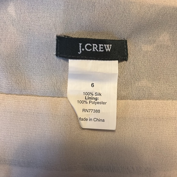 J. CREW Vintage Green Camouflage Silk Camisole Size 6 - Picture 4 of 4